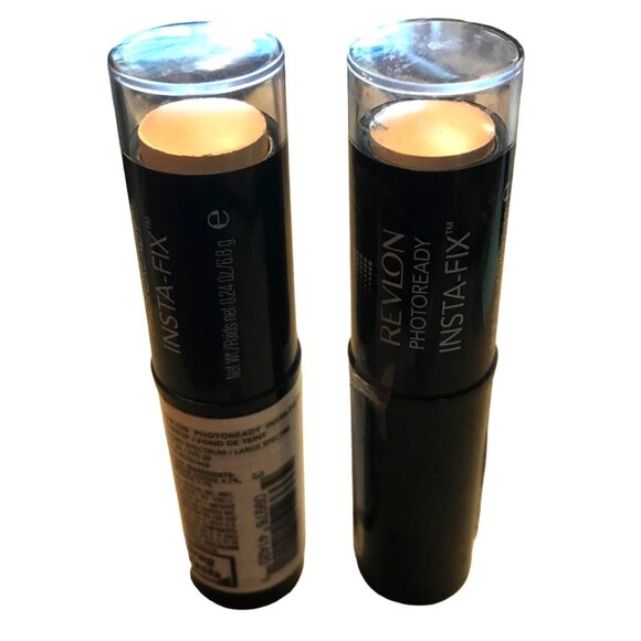 Revlon Photoready Insta-Fix Makeup Stick 120 Vanilla Shade Set of 2 Exp Feb 2023 - Picture 1 of 5